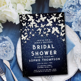 Denim Diamonds Bling Vlinders Vrijgezellenfeest Kaart