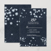 Denim & Diamonds Blue Jeans Bling Glam RSVP (Voorkant / Achterkant)