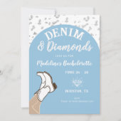 Denim Diamonds Cowgirl Arch Bachelorette Route Kaart (Voorkant)