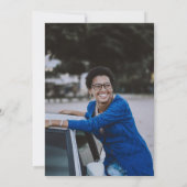 Denim Diamonds Cowgirl Boot Photo Graduparty Kaart (Achterkant)