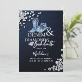 Denim Diamonds Cowgirl Chic Bachelorette Route Kaart (Staand voorkant)