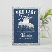 Denim Diamonds Cowgirl Laatste Rodeo Bachelorette Kaart (Staand voorkant)