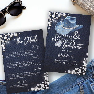 Denim Diamonds Cowgirl Pet Bachelorette Route Kaart