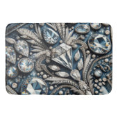 Denim & Diamonds edelsteen Bling spijkerbroek Badmat (Voorkant)