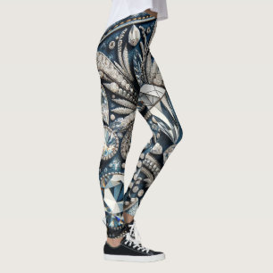 Denim & Diamonds Edelsteen Jean Verjaardagsfeest Leggings
