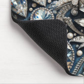 Denim & Diamonds Edelsteen Jean Verjaardagsfeest Muismat (Hoek)