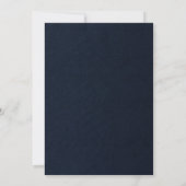 Denim Diamonds Elegante Blauwe Rustieke Koppel Bru Kaart (Achterkant)
