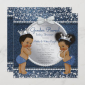 Denim Diamonds Etnisch Geslacht Onthullen Douche Kaart (Voorkant / Achterkant)