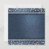 Denim Diamonds Etnische geslachtsonthulling Shower Kaart (Achterkant)