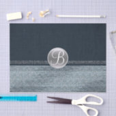 Denim Diamonds Fonkelende Glam Monogram Initiaal Tissuepapier (Craft)