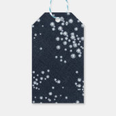 Denim & Diamonds Gestrooide Bling Feest Favor Cadeaulabel (Achterkant)