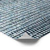 Denim & Diamonds Glam Bling Chic-feestbanner Poster (Hoek)