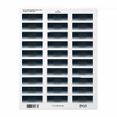 Denim & Diamonds Glam Bling Feest Uitnodiging Etiket (Full Sheet)