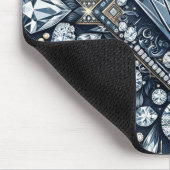 Denim & Diamonds Glam Bling Muismat (Hoek)