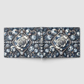 Denim & Diamonds Glam Bling Roos Jewelen Gastenboek (Volledig)