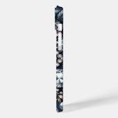 Denim & Diamonds Glam Bling Roos Juwelen Case-Mate iPhone Case (Achterkant / Links)