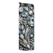 Denim & Diamonds Glam Bling  Thermosbeker (Geroteerd rechts)