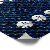 Denim & Diamonds Glam Custom Birthday Party Banner Poster (Hoek)