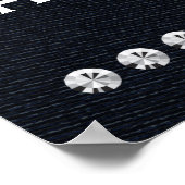 Denim & Diamonds Glam Custom Birthday Party Banner Poster (Hoek)