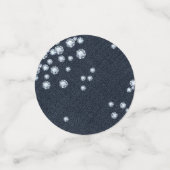 Denim & Diamonds Glam Glitters Chic Verjaardagsfee Confetti (Kleine voorkant)