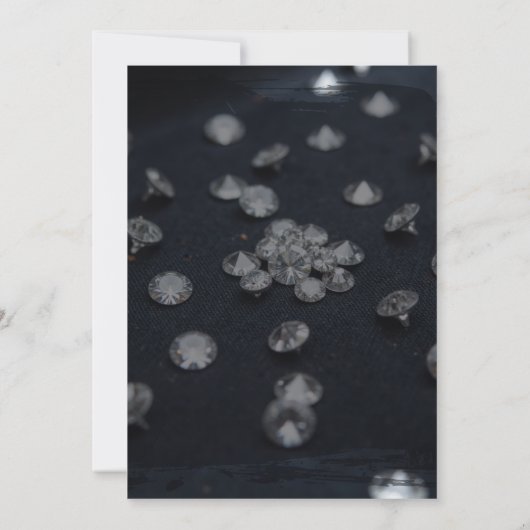 Denim Diamonds Glam Glow Classy 30e verjaardag Kaart (Achterkant)