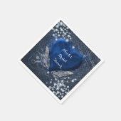 Denim & Diamonds Glam Verjaardagsfeestje Servet (Hoek)