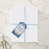 Denim & Diamonds Glam Verspreide Bling Party Favor Cadeaulabel (Met Touw)