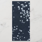 Denim & Diamonds Glamour Chic Event Menukaart (Achterkant)