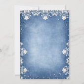 Denim Diamonds Glitter Kant Modern Vrijgezellenfee Kaart (Achterkant)