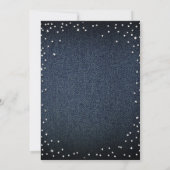 Denim Diamonds Glitter Modern 90th Birthday Party Kaart (Achterkant)