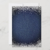 Denim Diamonds Kalligrafie 30e Verjaardagsfeest Kaart (Achterkant)