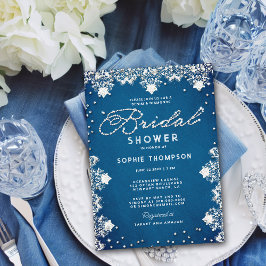 Denim Diamonds Kant Jeans Modern Vrijgezellenfeest Kaart