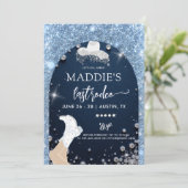 Denim Diamonds Laatste Rodeo Bling Arch Bacheloret Kaart (Staand voorkant)