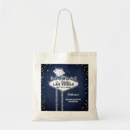 Denim Diamonds Las Vegas Trip Bachelorette Party Tote Bag