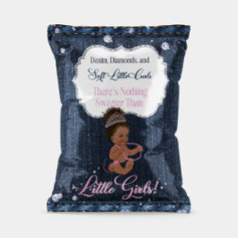 Denim, Diamonds, & Little Girls Chip Bag Wrapper