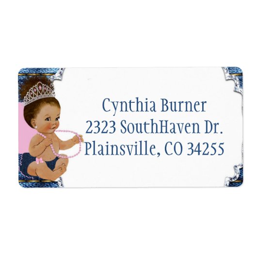 Denim, Diamonds, Little Girls Etiket (Voorkant)