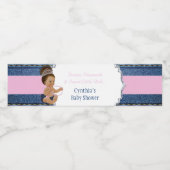 Denim, Diamonds, Little Girls Waterfles Etiket (Enkel label)