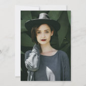 Denim Diamonds Modern Chic Photo Graduparty Kaart (Achterkant)