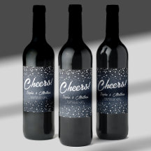 Denim Diamonds Parels Blauw Paar Bruiloft Douche