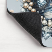 Denim Diamonds & Parels Jeans Bling Muismat (Hoek)