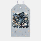 Denim Diamonds & Parels Jeans Bling Verjaardagsfee Cadeaulabel (Achterkant)