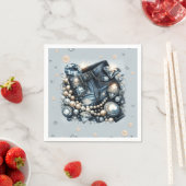 Denim Diamonds & Parels Jeans Bling Verjaardagsfee Servet (Insitu)