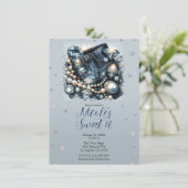 Denim Diamonds & Parels Jeans Sweet 16 Verjaardag Kaart (Staand voorkant)