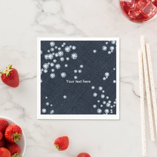 Denim & Diamonds Party Diner Cocktail servetten (Insitu)