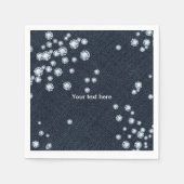 Denim & Diamonds Party Diner Cocktail servetten (Voorkant)