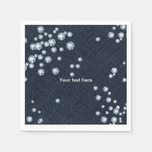 Denim & Diamonds Party Diner Cocktail servetten