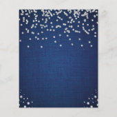 Denim Diamonds Pearl Wedding Shower Dank u kaart (Achterkant)