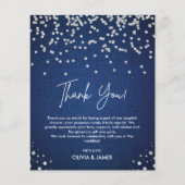 Denim Diamonds Pearl Wedding Shower Dank u kaart (Voorkant)