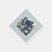 Denim Diamonds & Pearls Broek Bling Feestje Servet (Hoek)