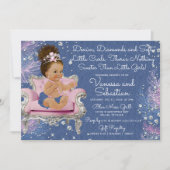 Denim & Diamonds Princess Roze en Zilver Kaart (Voorkant)